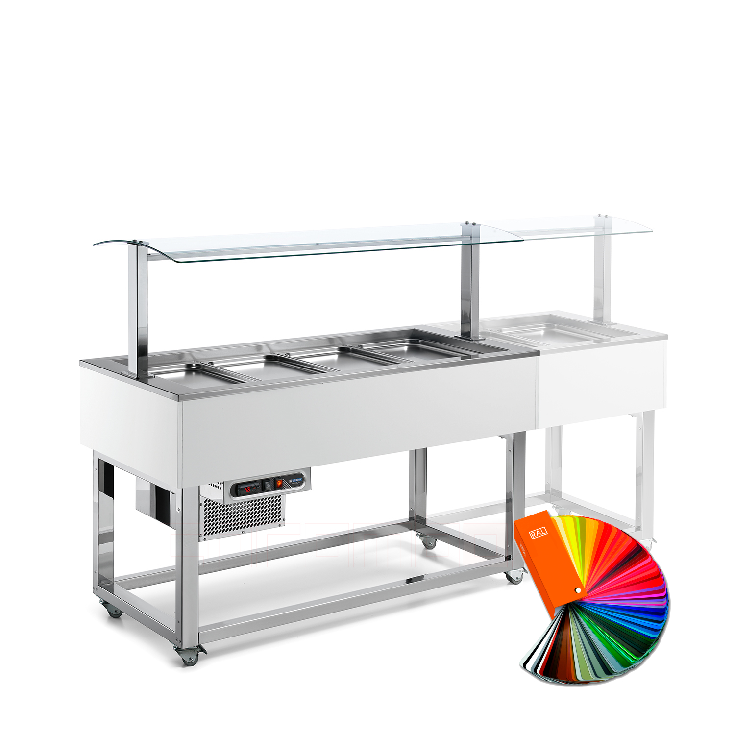 Frühstücksbuffet ESSENCE GREEN, 6 x GN 1/1, RAL special