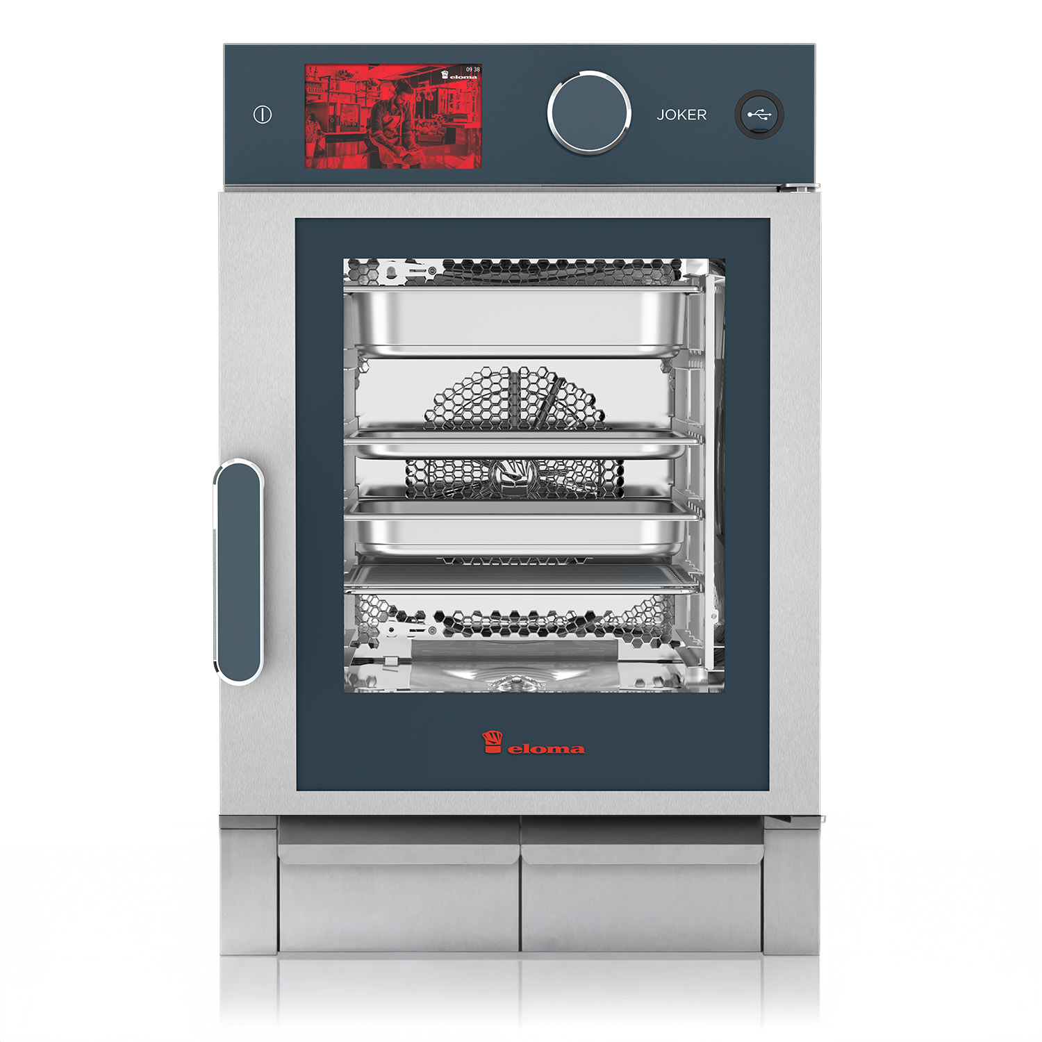 Eloma-Joker-Heissluftdmpfer-ST-Bedienung Oben-Rechtsanschlag-Frischdampfsystem-mobile-Edition-Serie-20