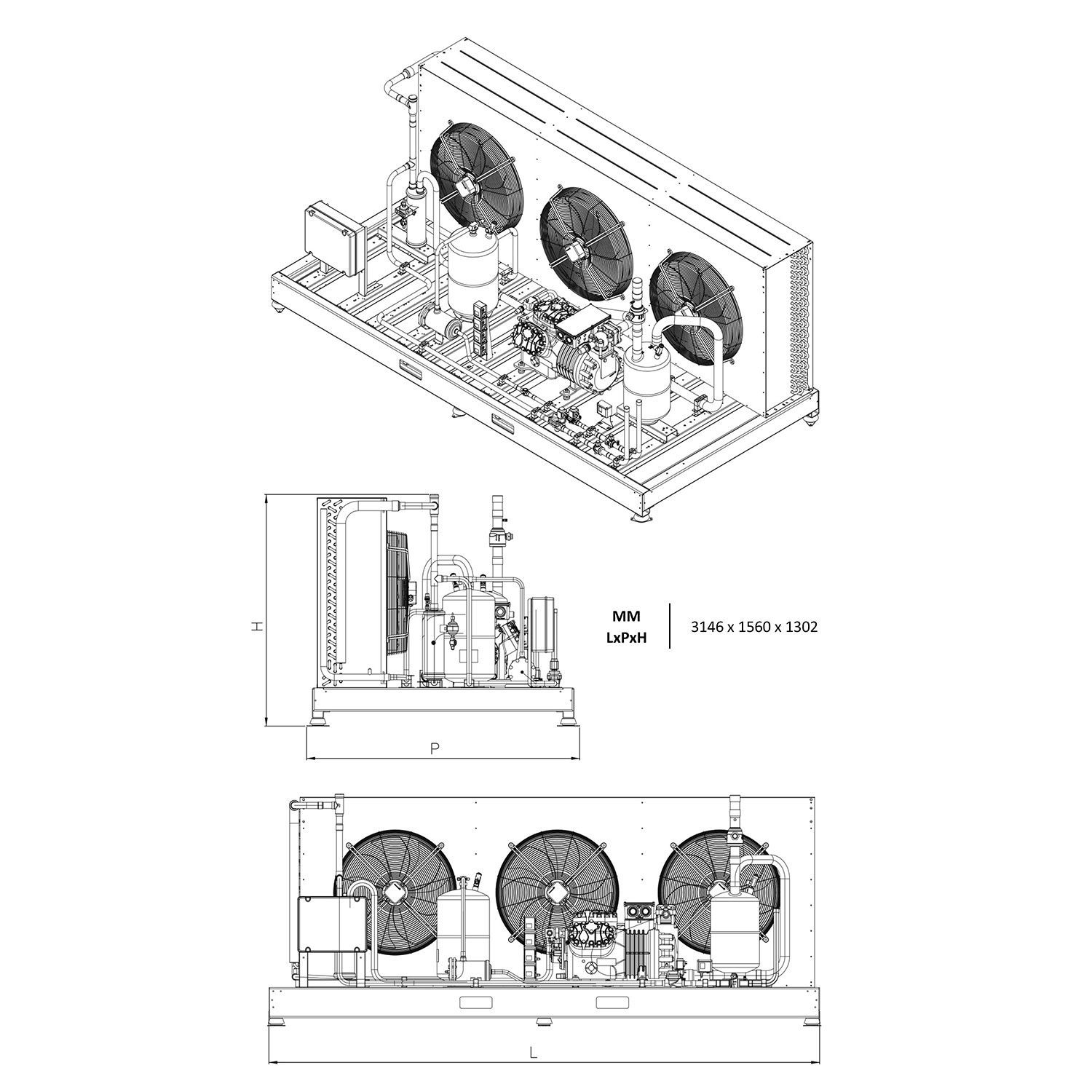 Kälteaggregat 30HP – R449A