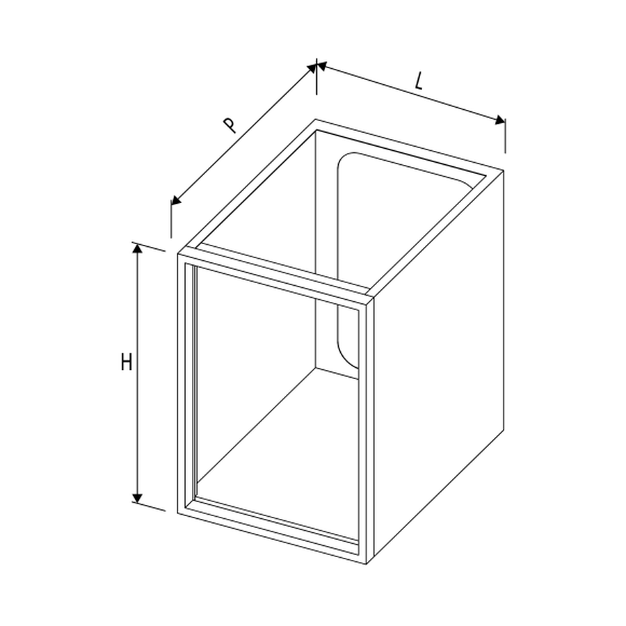 Modul für Einbaugeräte, B 470 × T 660 × H 710 mm – Complementary Line GN Premium