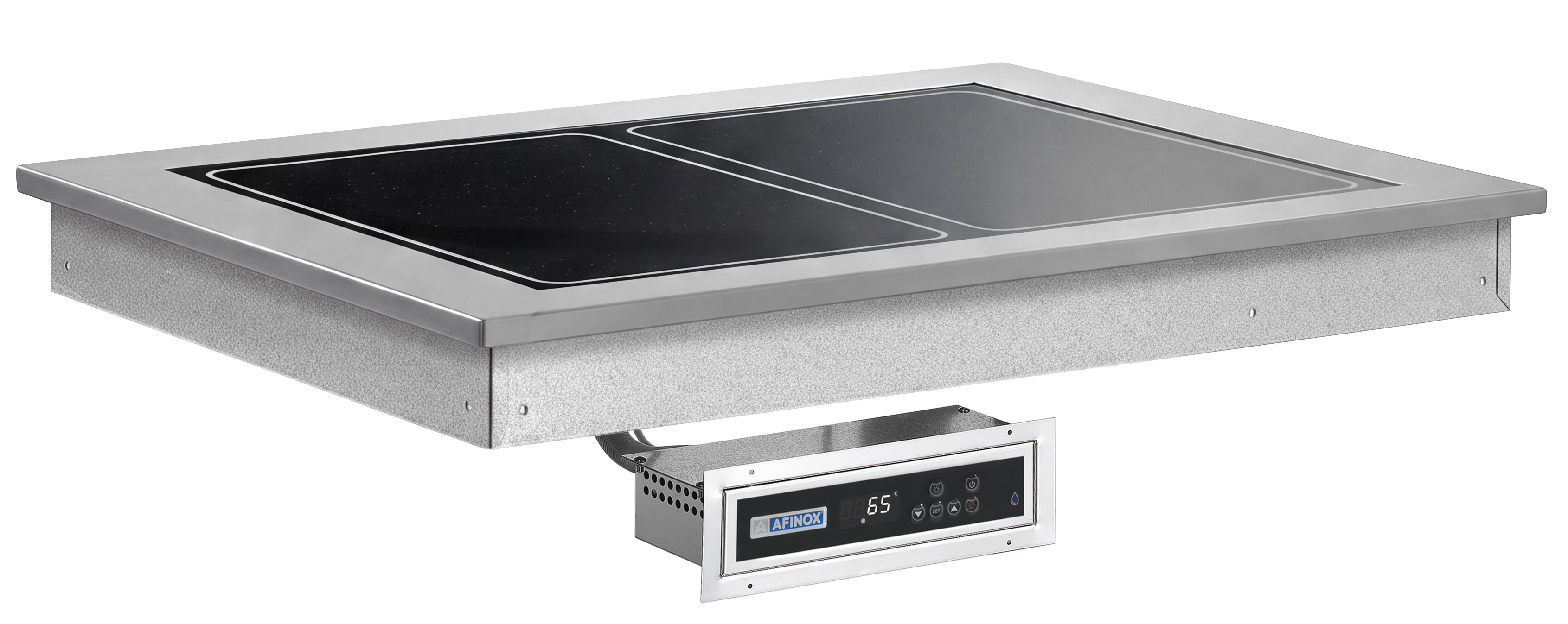 Einbau-Warmhalteplatte SOUL PLUS BROWN, 2 x GN 1/1
