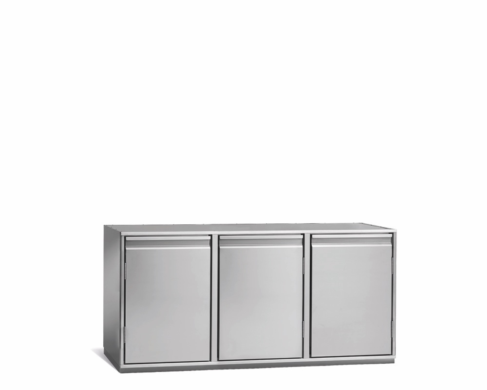 Getränkekühltisch AT, 3 Türen, H 815 × T 680 mm, ohne I-Fach