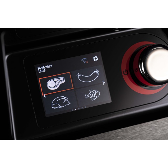 VAC-STAR iVAQ Touch-Display: Startbildschirm mit Produktsymbolen