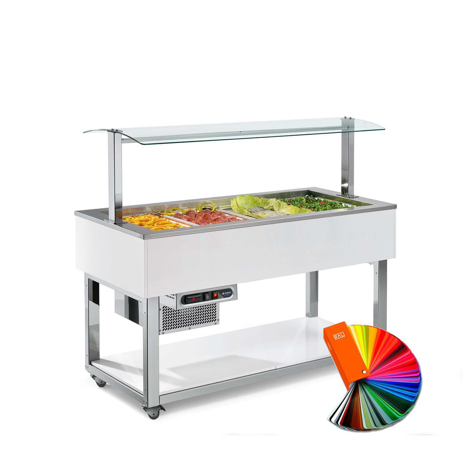 Frühstücksbuffet ESSENCE GREEN, 4 x GN 1/1, RAL special mit Food