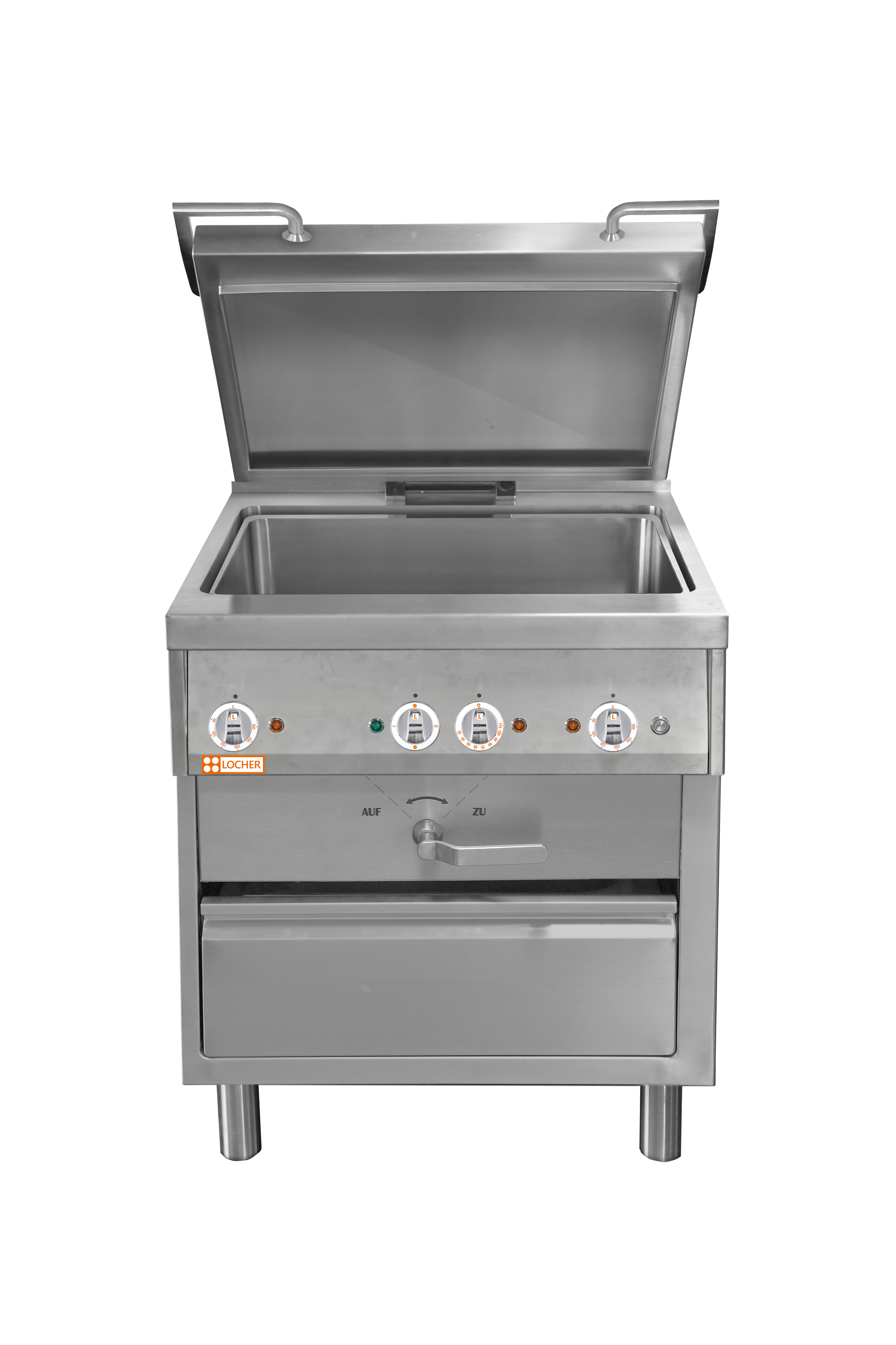 Locher Multispeed Brat- und Kochgerät Stand 850, GN 2/1 mit 56 Liter