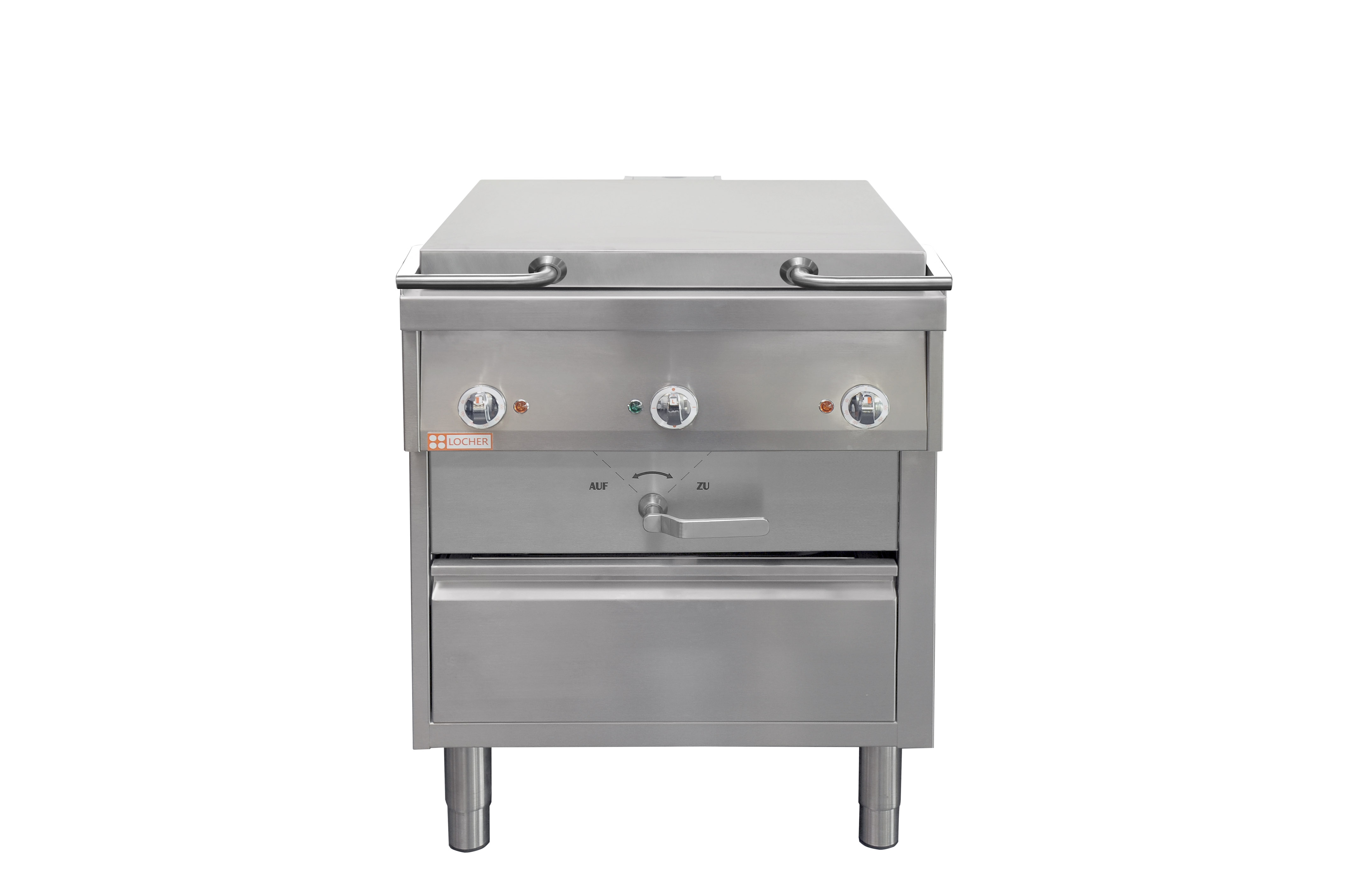 Locher Elektro-Bräter GN 2/1 Stand 850, 56 Liter mit Klappdeckel