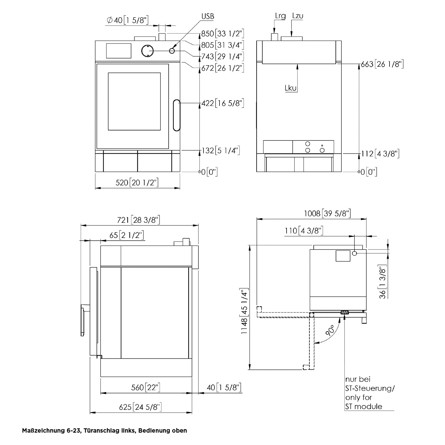 Eloma-Joker-Heissluftdmpfer-6-23-Bedienung Oben-Linksanschlag-Frischdampfsystem-mobile-Edition-Serie-20-technische zeichnung