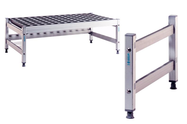 Fermostock Leiter für Bodenregal Tiefe 460 mm, Höhe 300 mm