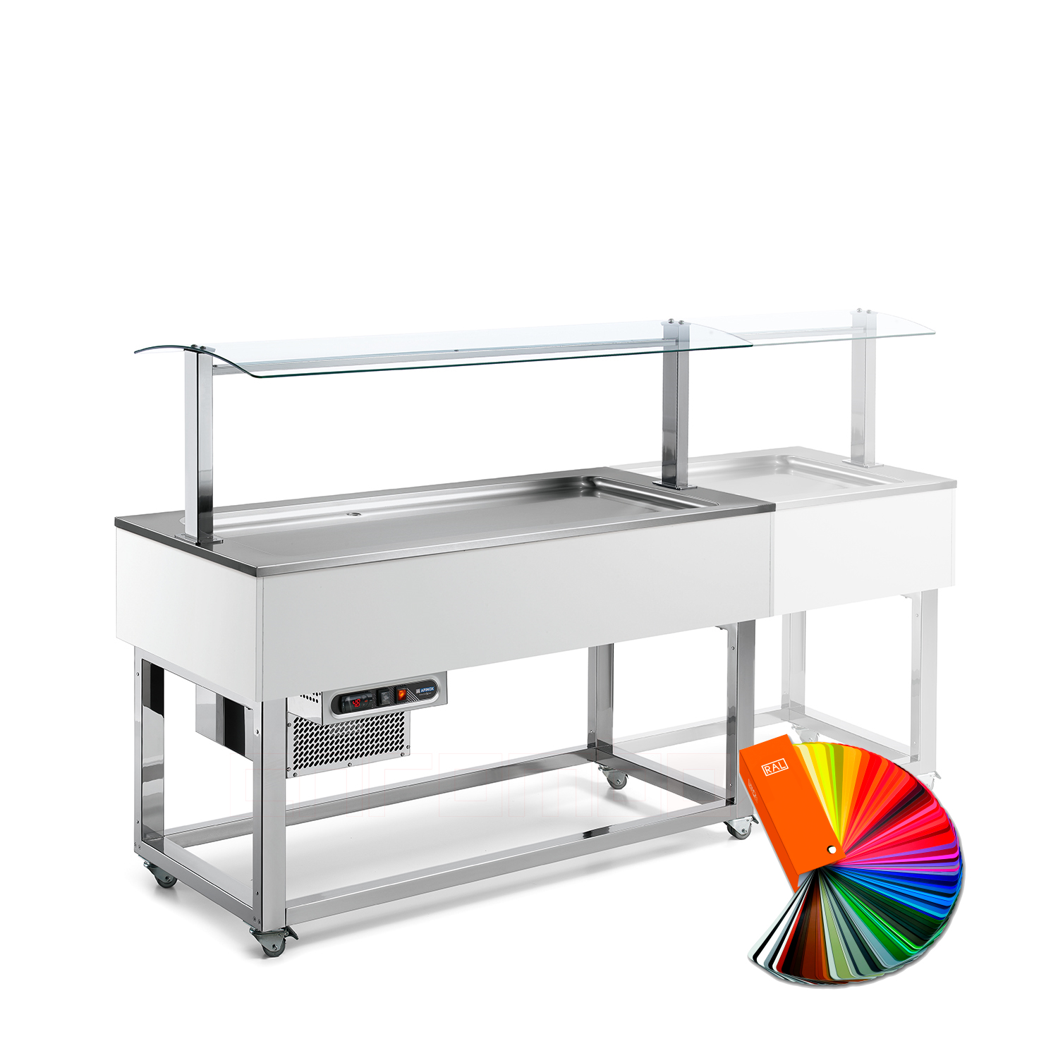 Kühlbuffet ESSENCE LIME, 6 x GN 1/1, RAL special
