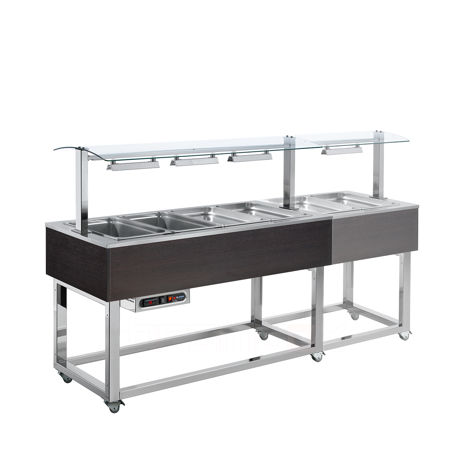 Bain Marie ESSENCE RED, 6 x GN 1/1, Wenge dunkel