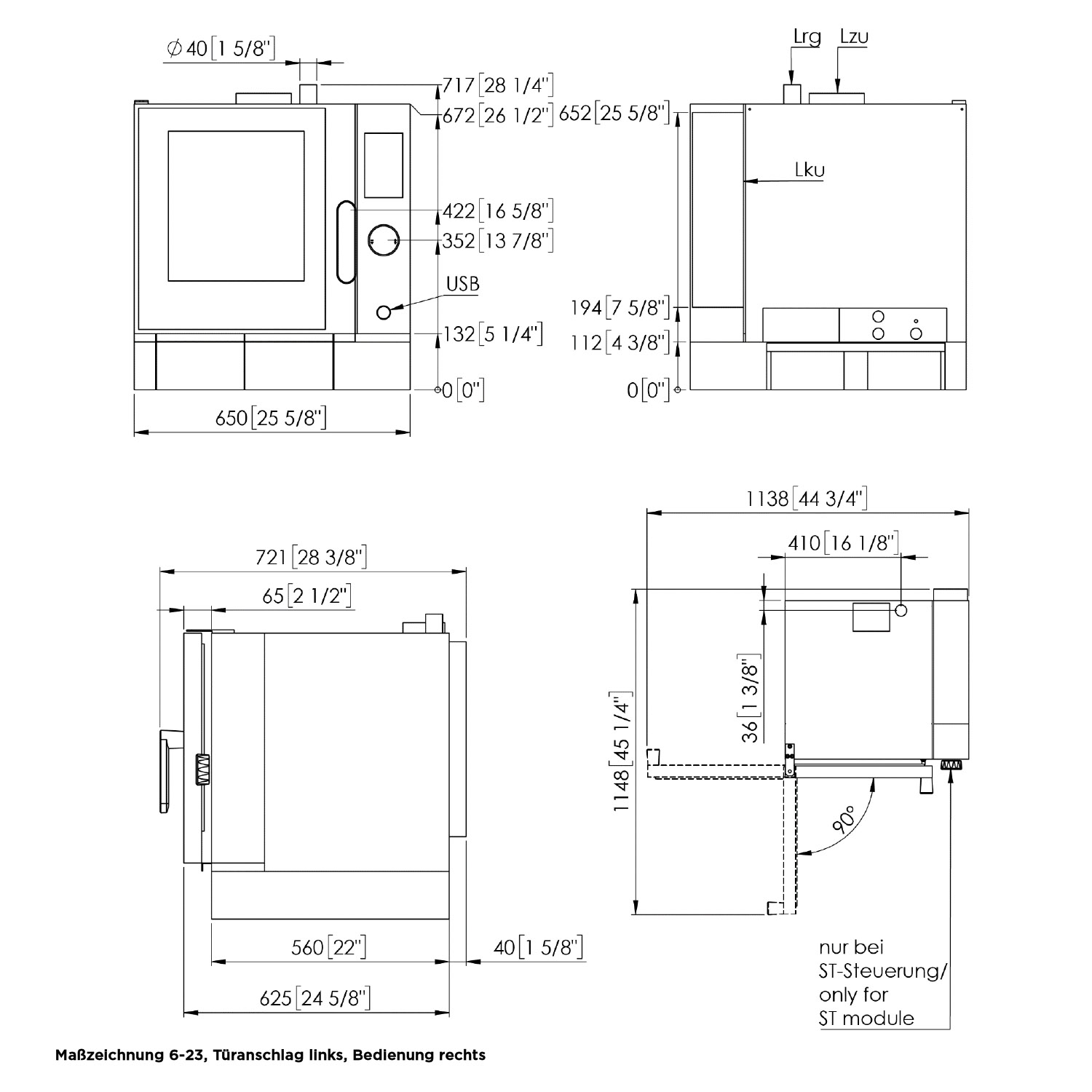 Eloma-Joker-Heissluftdmpfer-6-23-Bedienung-Rechts-Linksanschlag-Frischdampfsystem-mobile-Edition-Serie-20-technische zeichnung
