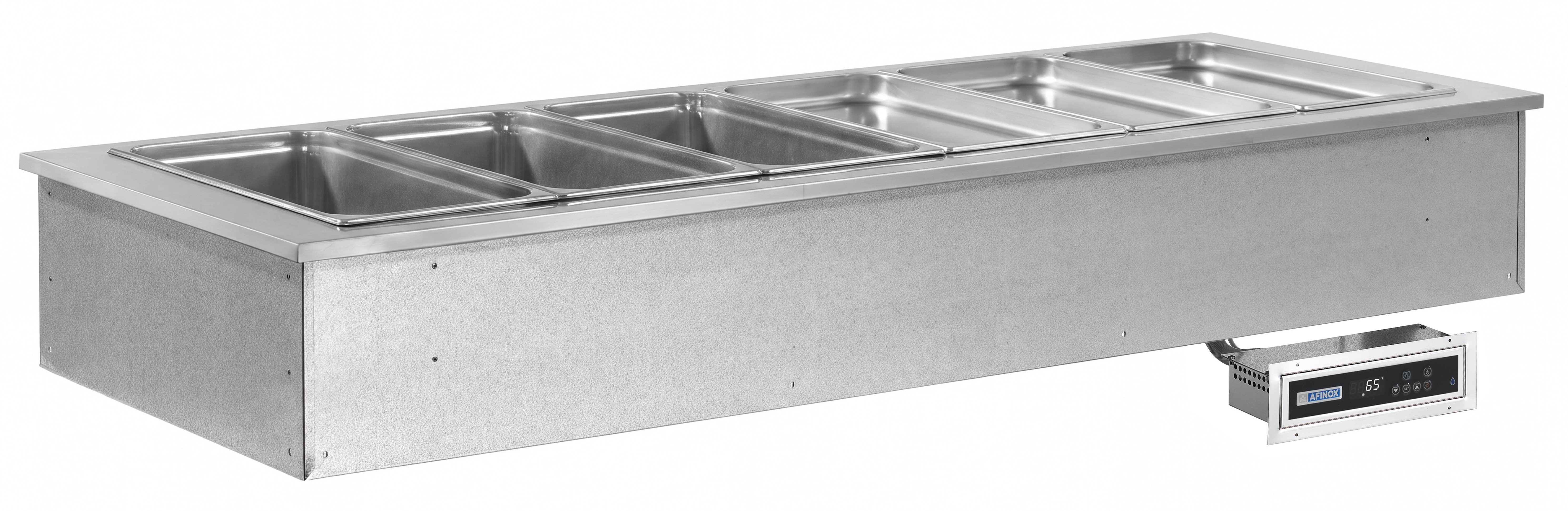 Einbau-Bain-Marie SOUL PLUS RED, 6 x GN 1/1