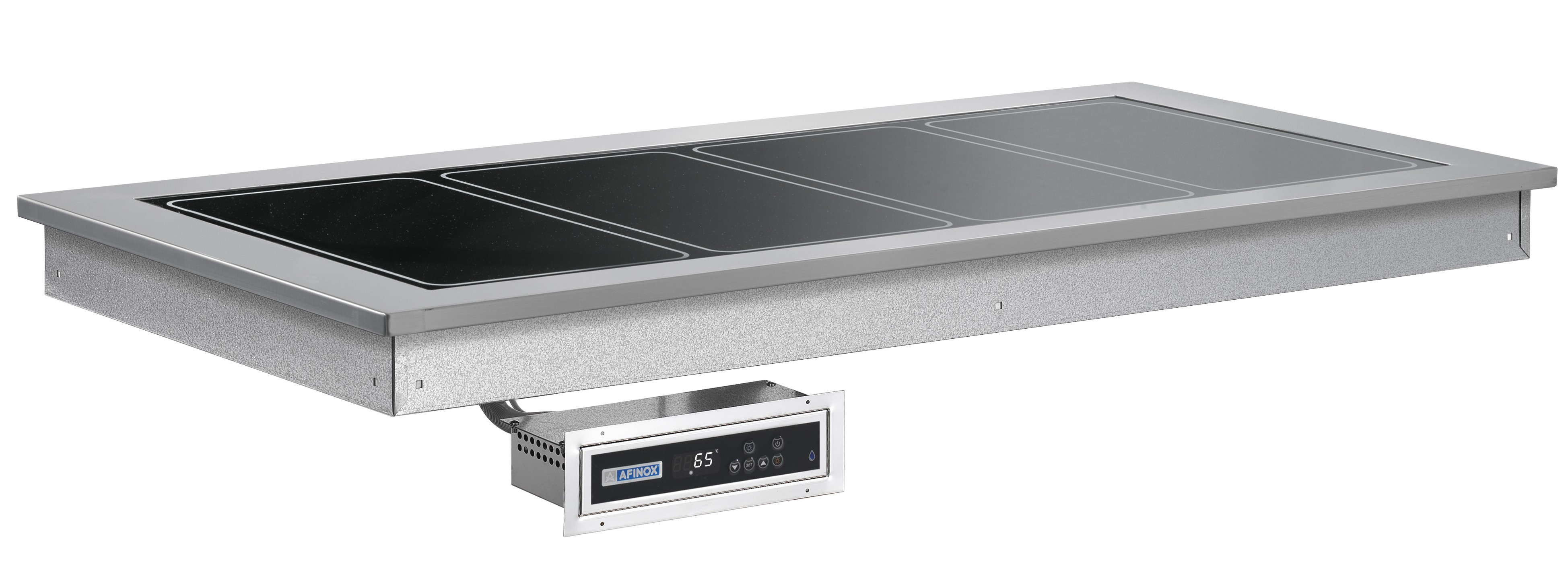 Einbau-Warmhalteplatte SOUL PLUS BROWN, 4 x GN 1/1