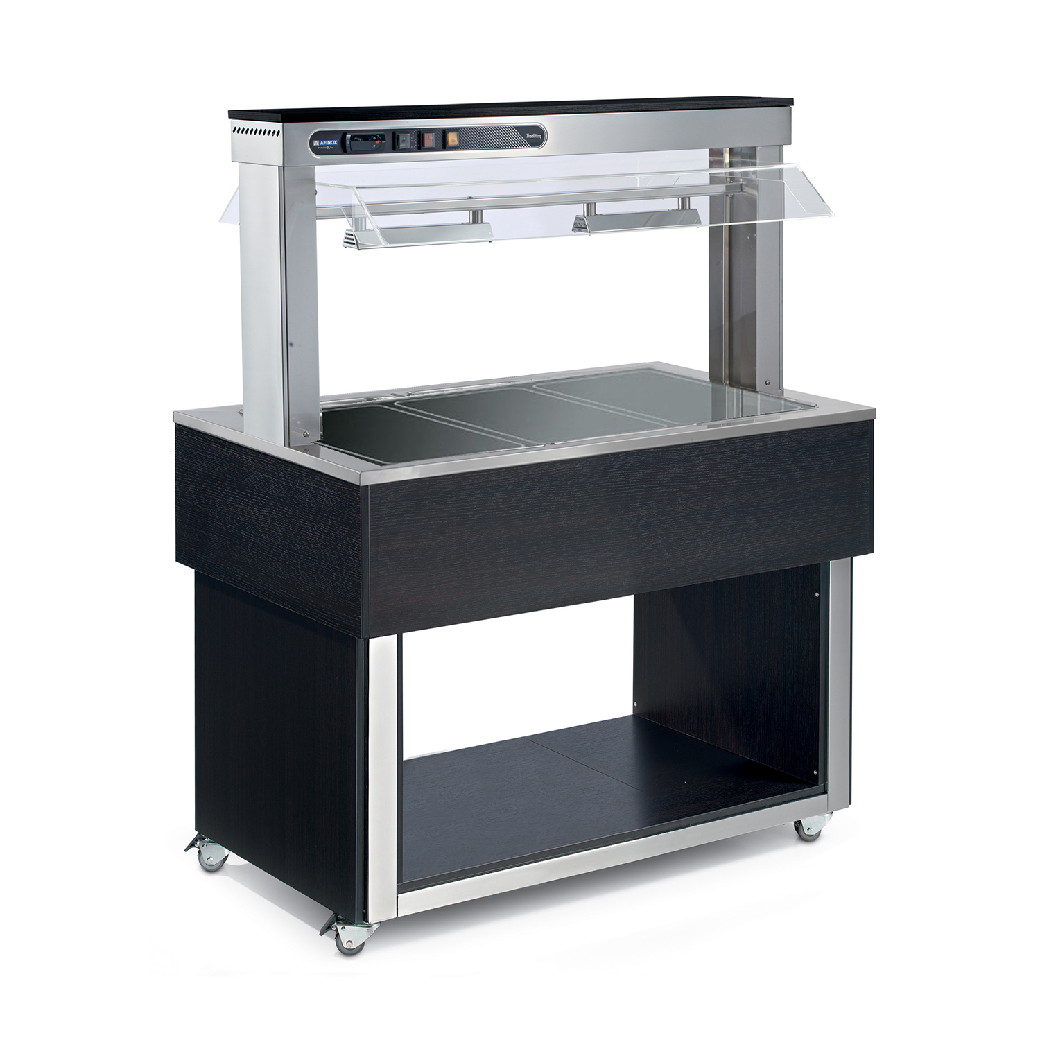 Speisebuffet TRADITION BROWN, 3 x GN 1/1, Wenge dunkel