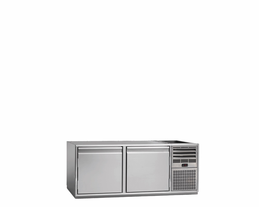 Tiefkühlunterbau GN Premium, 2 Türen, H 520 mm, steckerfertig