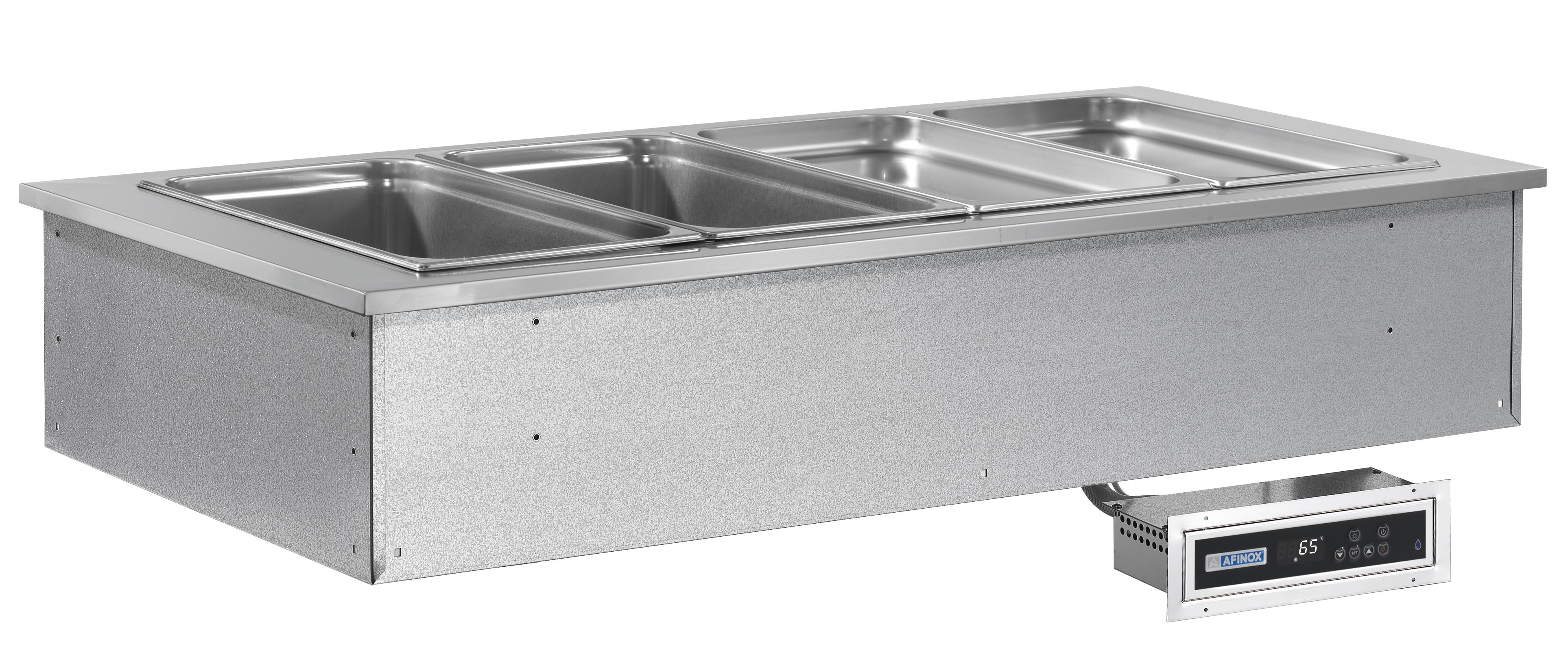 Einbau-Bain-Marie SOUL PLUS RED, 4 x GN 1/1