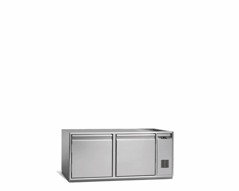 Tiefkühlunterbau GN Premium, 2 Türen, H 520 mm, zentralgekühlt