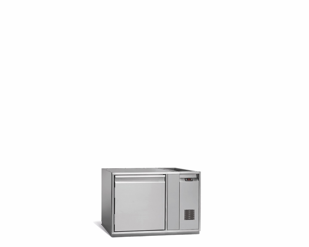Kühlunterbau GN Premium, 1 Tür, H 490 mm, zentralgekühlt