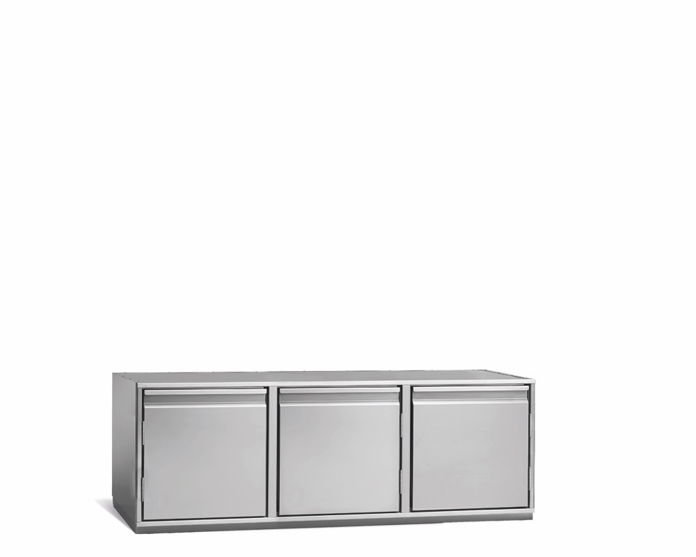 Tiefkühlunterbau GN Premium, 3 Türen, H 490 mm, ohne I-Fach