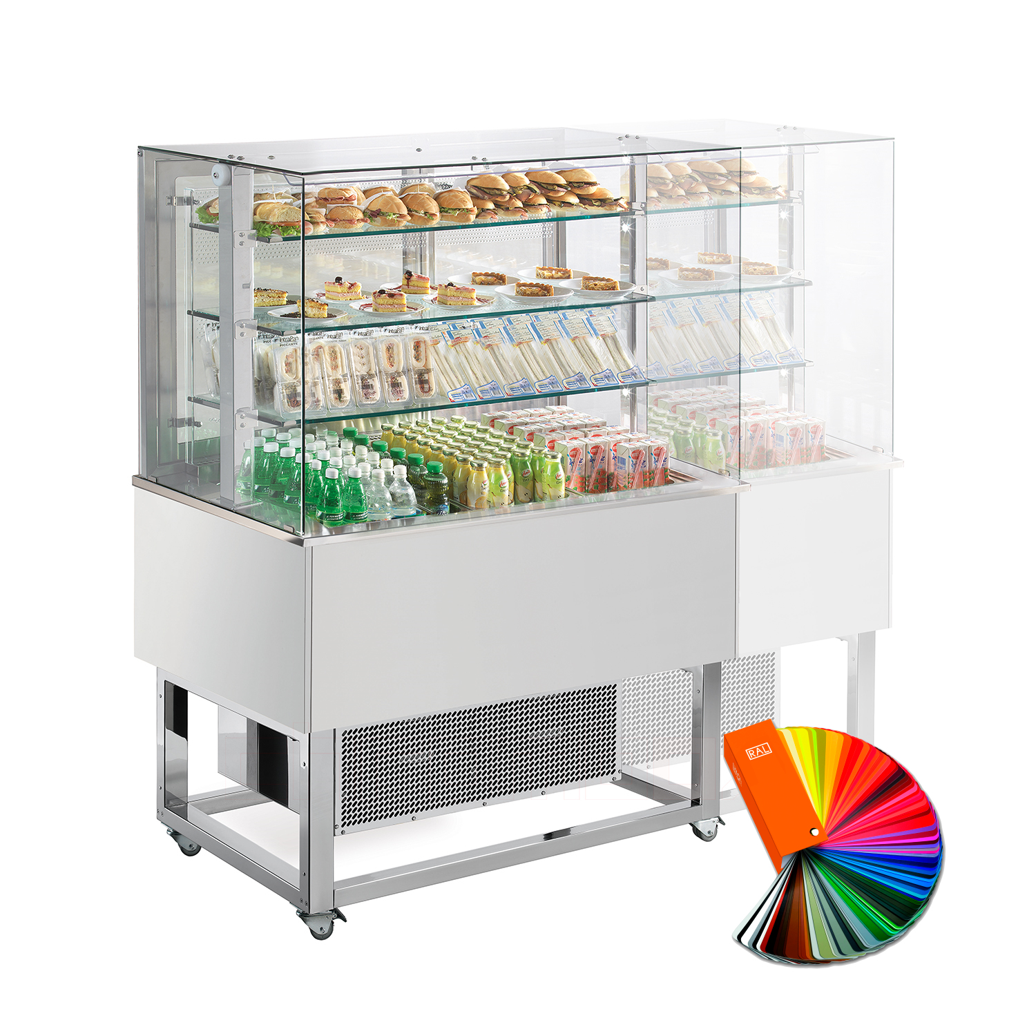 Kühlbuffet ESSENCE BLUE PLATINUM, 4 x GN 1/1, RAL special