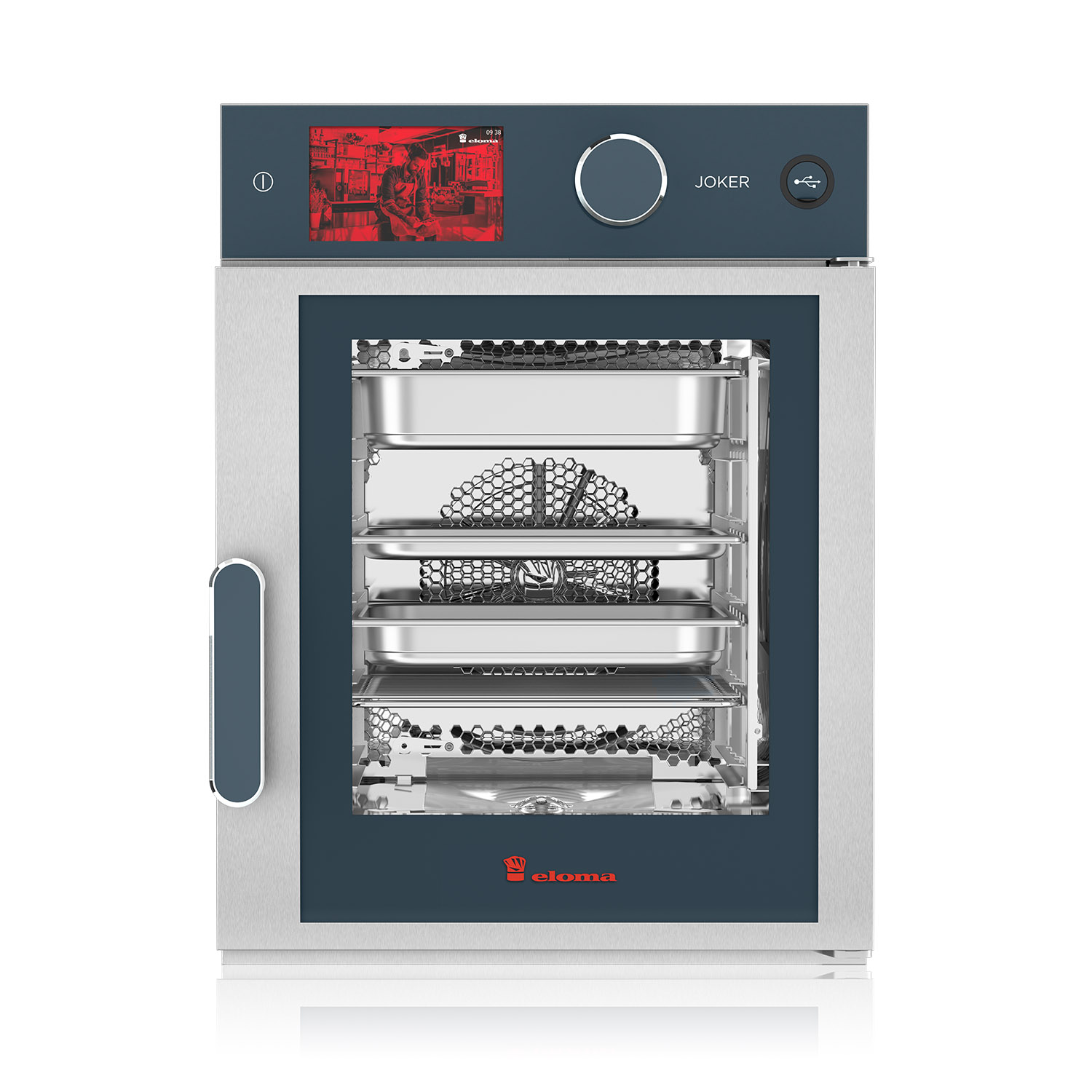 Eloma-Joker-Heissluftdmpfer-ST-Bedienung Oben-Rechtsanschlag-Frischdampfsystem-Einbau-Edition-Serie-20