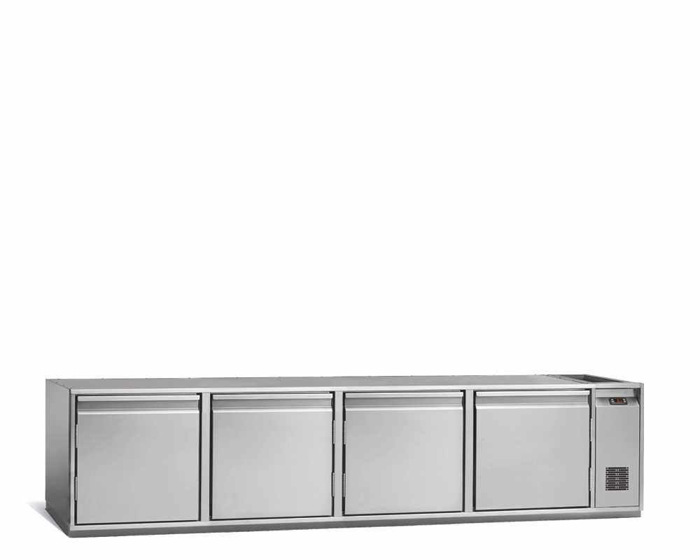Tiefkühlunterbau GN Premium, 4 Türen, H 490 mm, zentralgekühlt